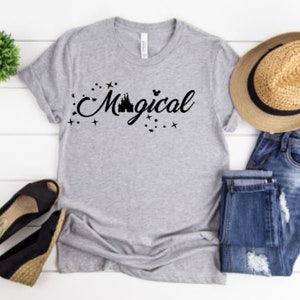 Disney Magical, disney trip, heat transfer decal, Mickey, Disneyland, Disney World, matching tshirts, htv, iron on