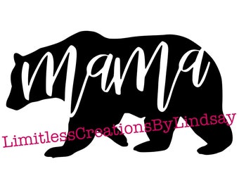 Mama Bear Car Decal