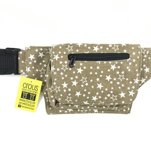 Unisex &quot;Pouch&quot; fanny pack/shoulder bag/pouch bag. Travel bag. Hip Bag. Holster bag. Adjustable Strap. Cotton Canvas.
