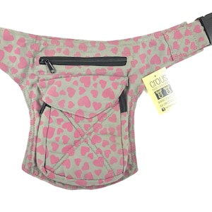 Unisex &quot;Stiching&quot; fanny pack/shoulder bag/pocket. Travel bag. Hip Bag. Holster bag. Adjustable Strap. Cotton Canvas.