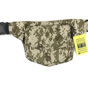 Fanny pack/Shoulder bag/Faltriquera model &quot;Delhi&quot; unisex. Travel bag. Hip Bag. Holster bag. Adjustable strap. Cotton Canvas.