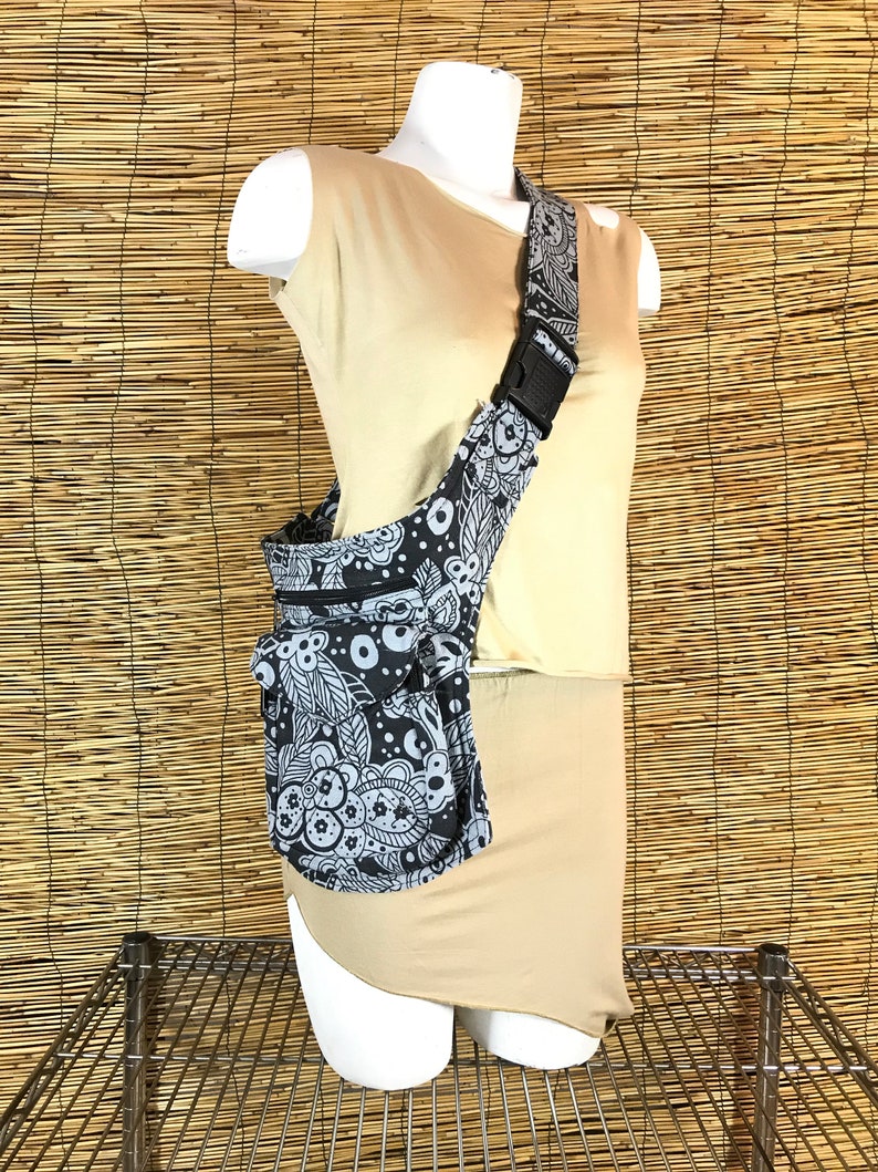 Adjustable strap Holster bag Fanny PackShoulder bagpouch or bag model Stiching unisex Cotton Canvas. Travel bag Hip Bag