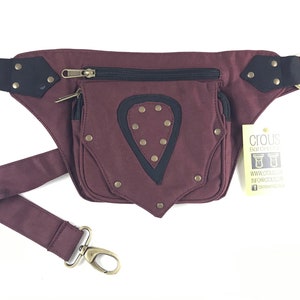 Unisex &quot;BROTO&quot; model waist bag/shoulder bag/pocket bag. Travel bag. Hip bag. Holster bag. Adjustable strap. Cotton canvas.