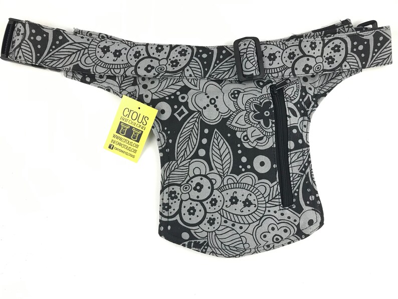 Adjustable strap Holster bag Fanny PackShoulder bagpouch or bag model Stiching unisex Cotton Canvas. Travel bag Hip Bag