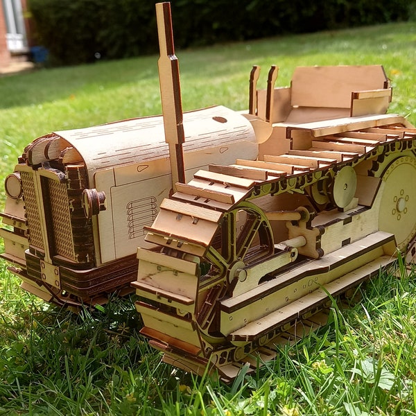 County Fordson Major 1954 Full Track Conversion 1/12 Scale Wooden Model – Kit and Build Manual