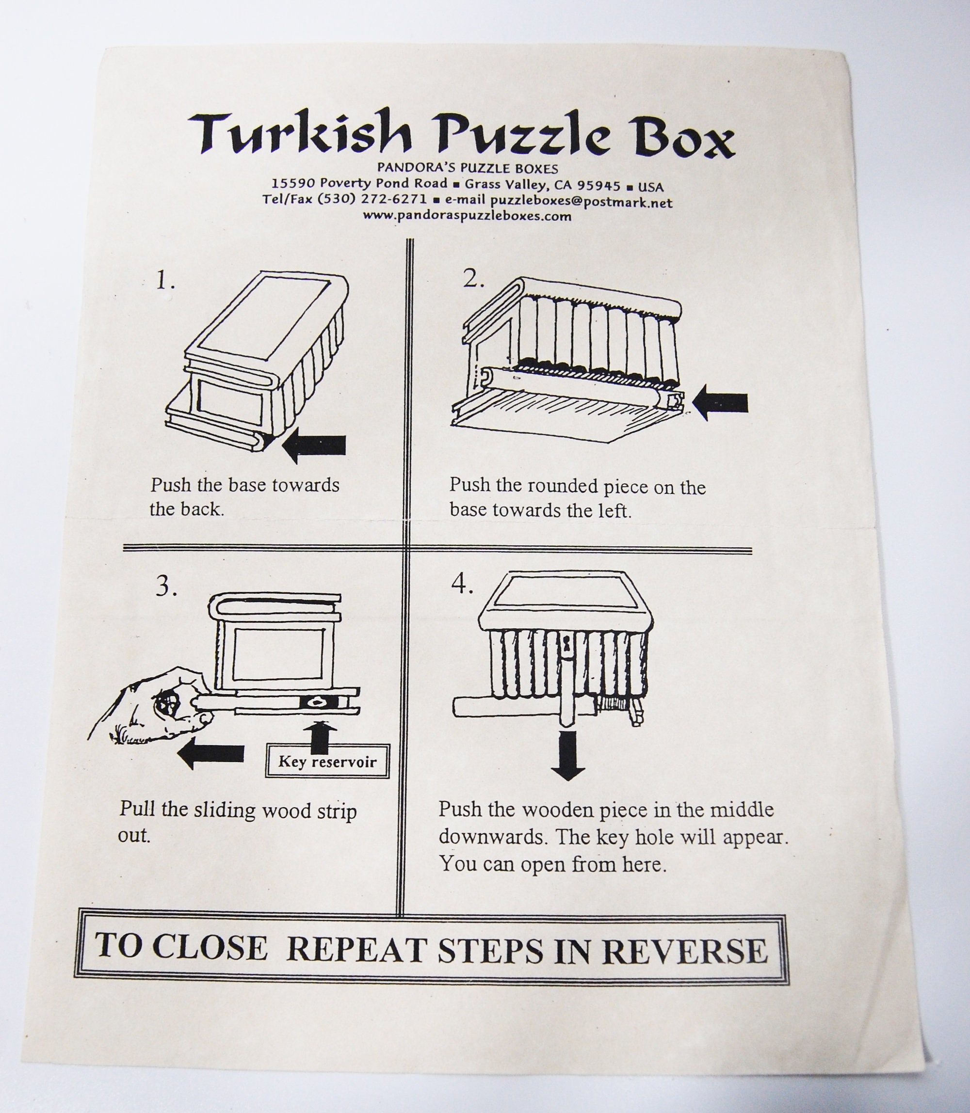Turkish Puzzle Box - Etsy