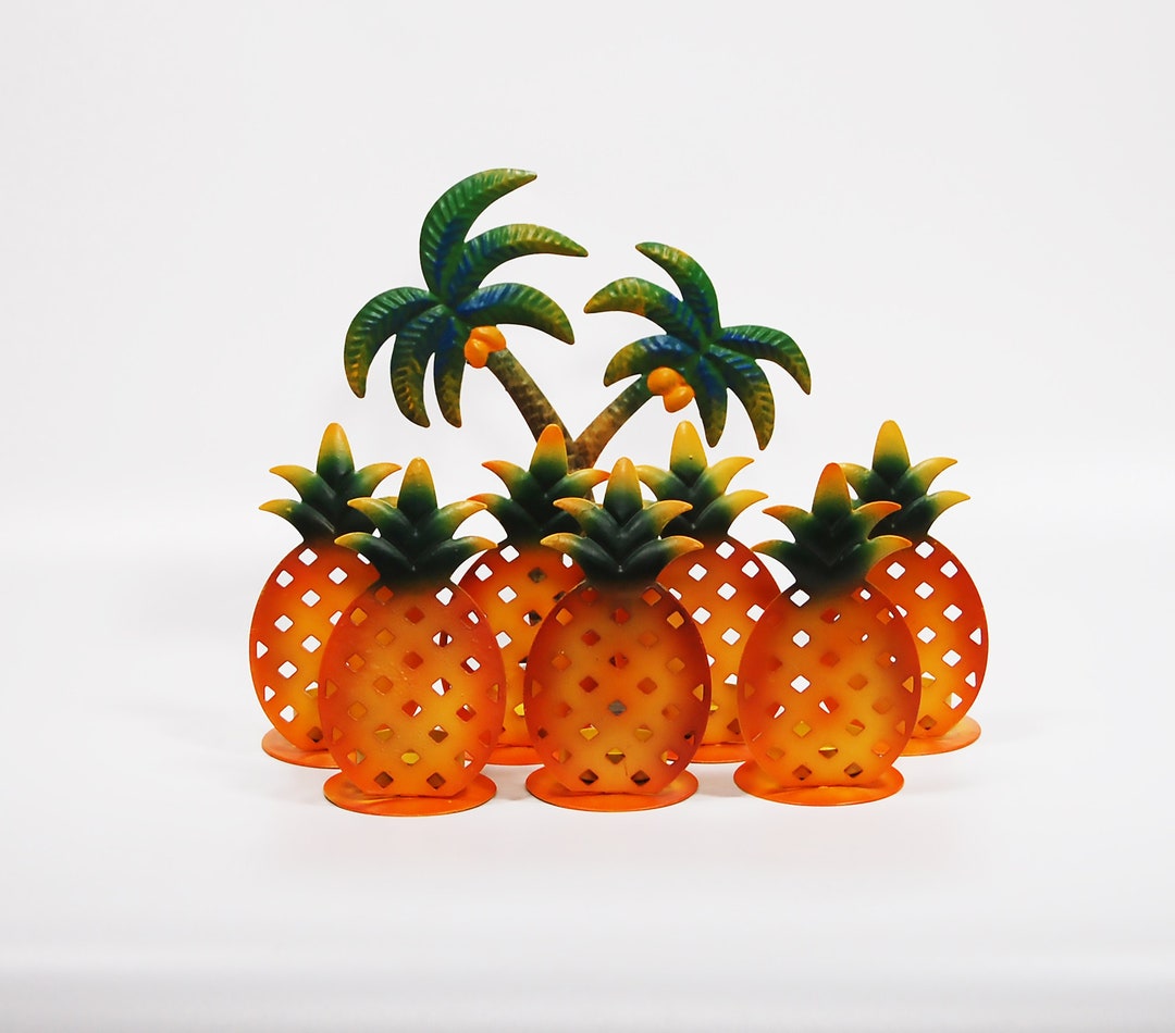 Tin Pineapple Tabletop Votive Holder Party Decor Etsy