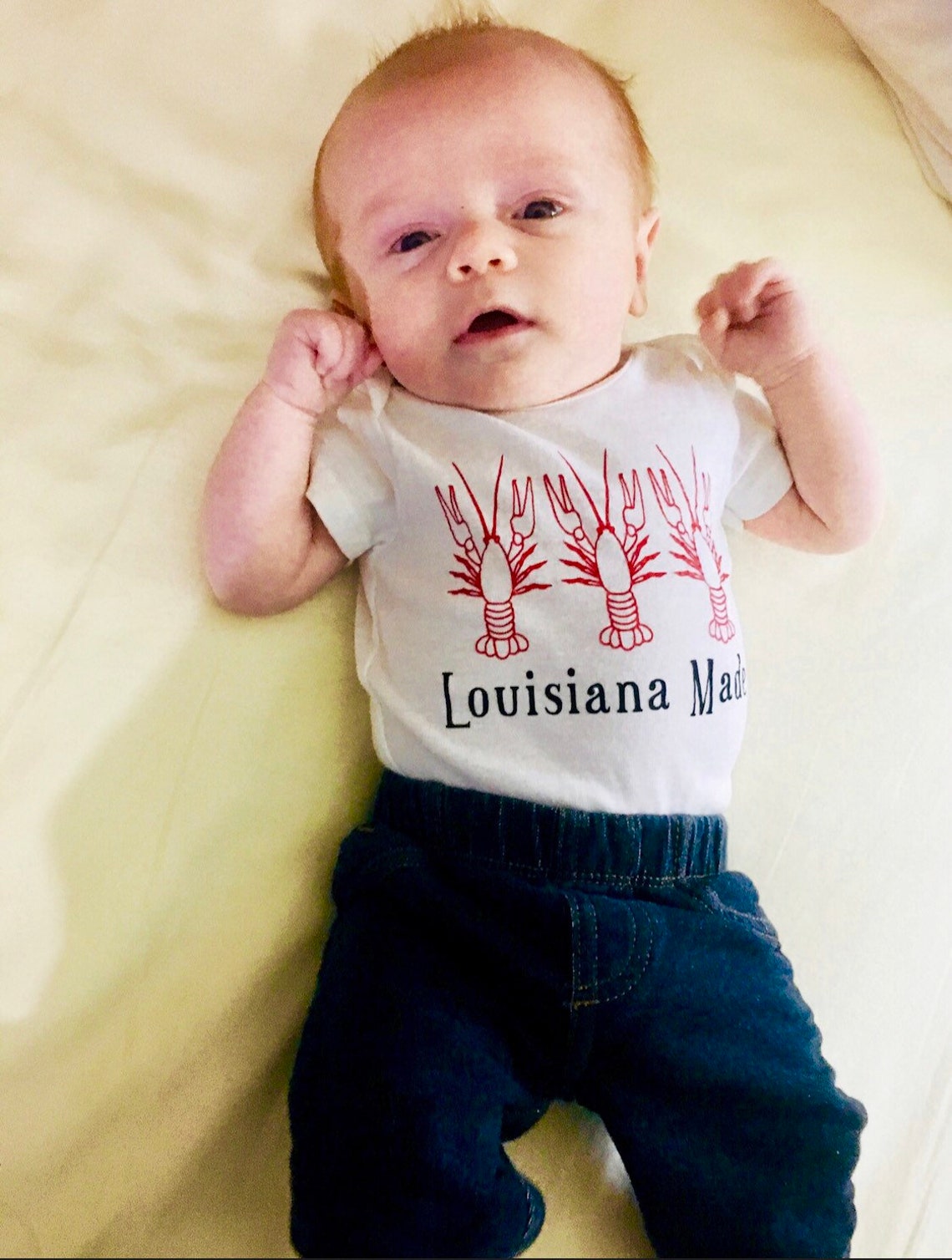Louisiana Made Baby Bodysut Louisiana Bodysuit Louisiana Tshirt Baby