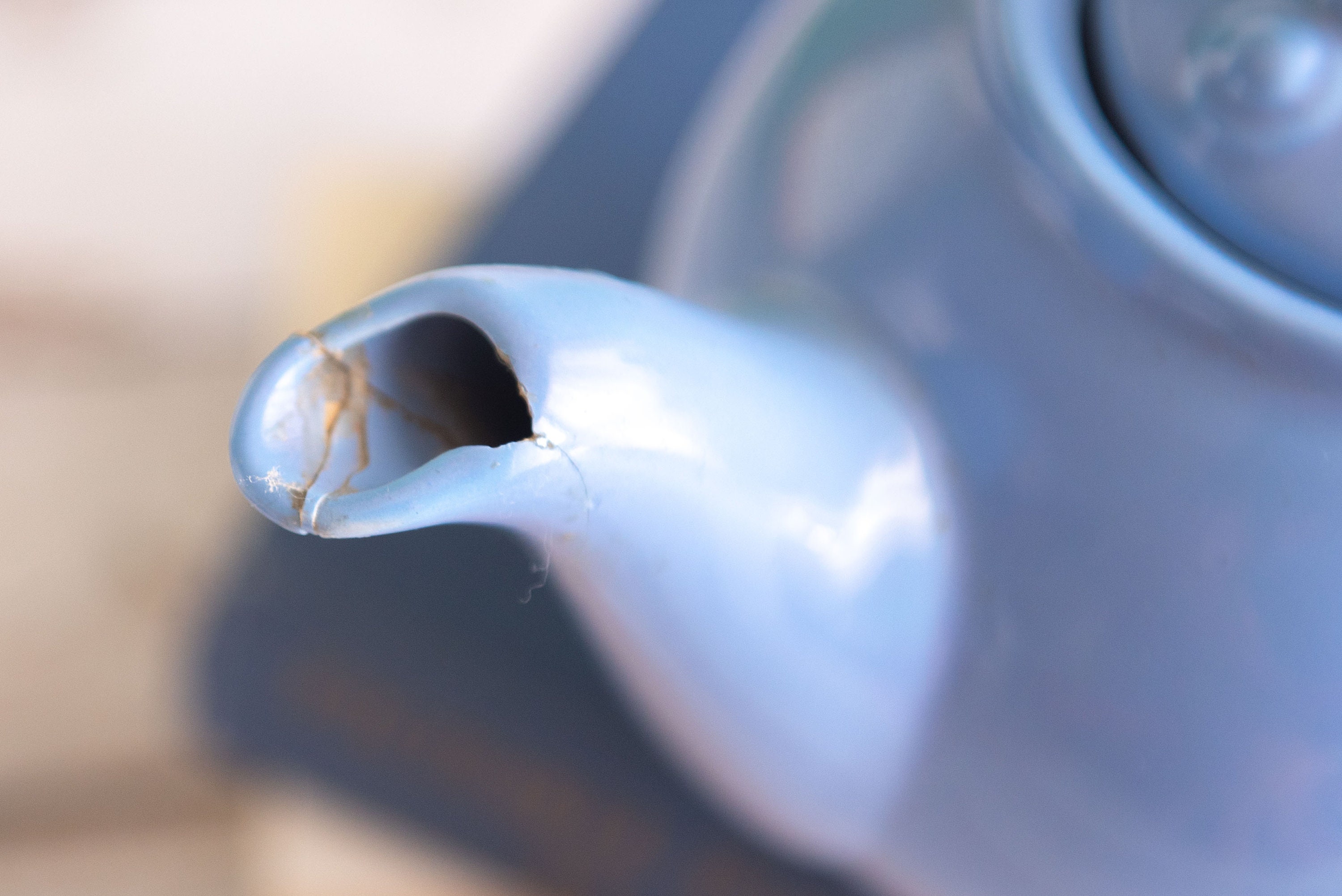 Vintage Hook Lid Hall Teapot in Cadet Blue Chipped Spout Etsy