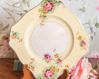 Rare &quot;Margaret Rose&quot; plate; Royal Winton / Grimwades named after Princess Margaret, the queen&#39;s sister; from 1934