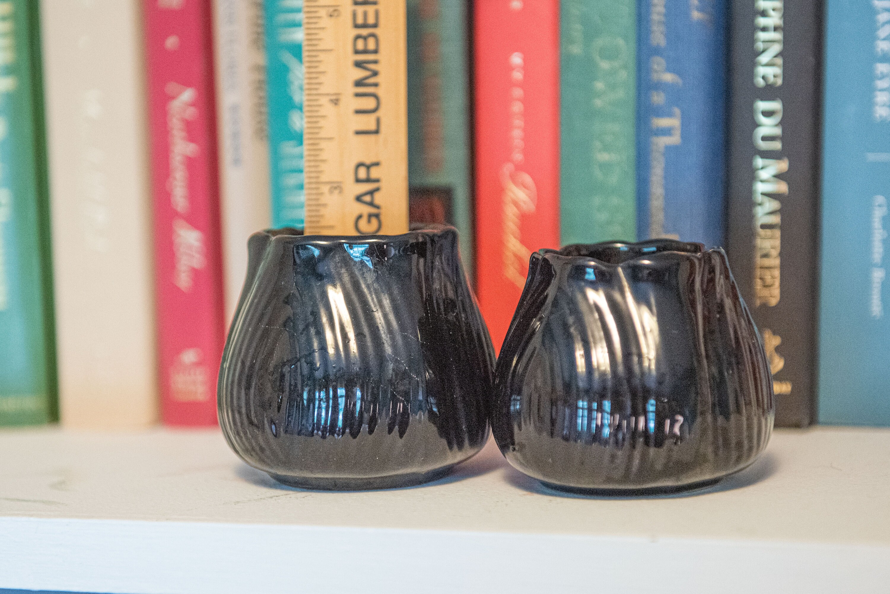 Vintage Black Votive Candle Holders or Bud Vases | Etsy