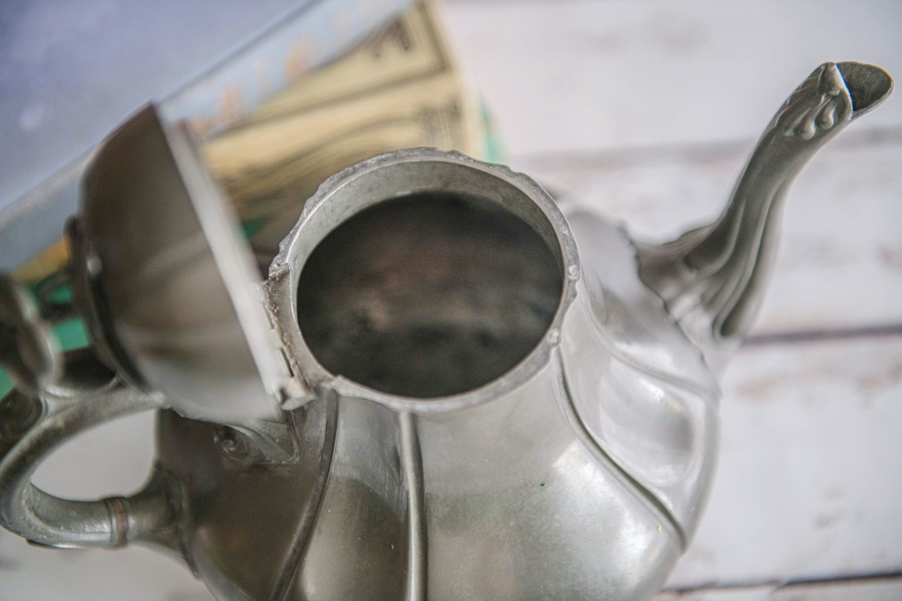 Britannia Metal Teapot Mid 1800s English Pewter by E. Stacey Etsy Ireland