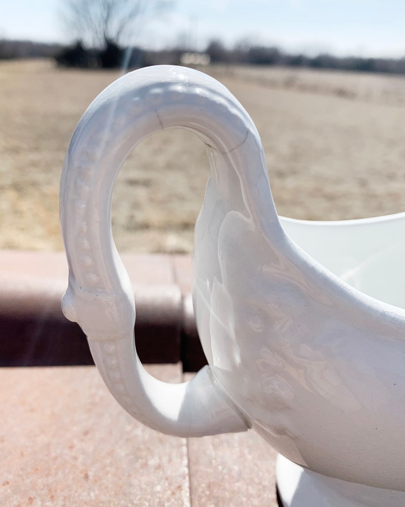 Rare Chain of Tulips Ironstone Gravy Boat Likely J G Meakin Etsy