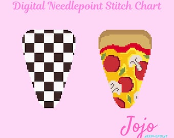 Patrón de tapicería para estuche de tijeras de pizza – Diseño de comida original (Descarga en PDF)