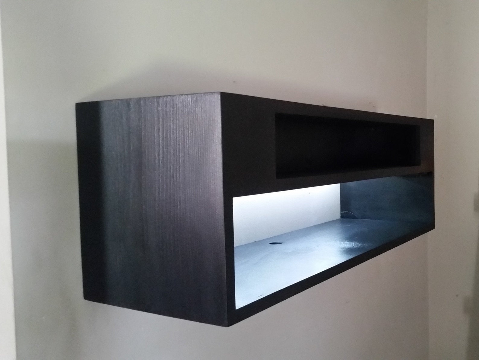 Solid Wood Floating TV STAND various sizes 24 to Etsy