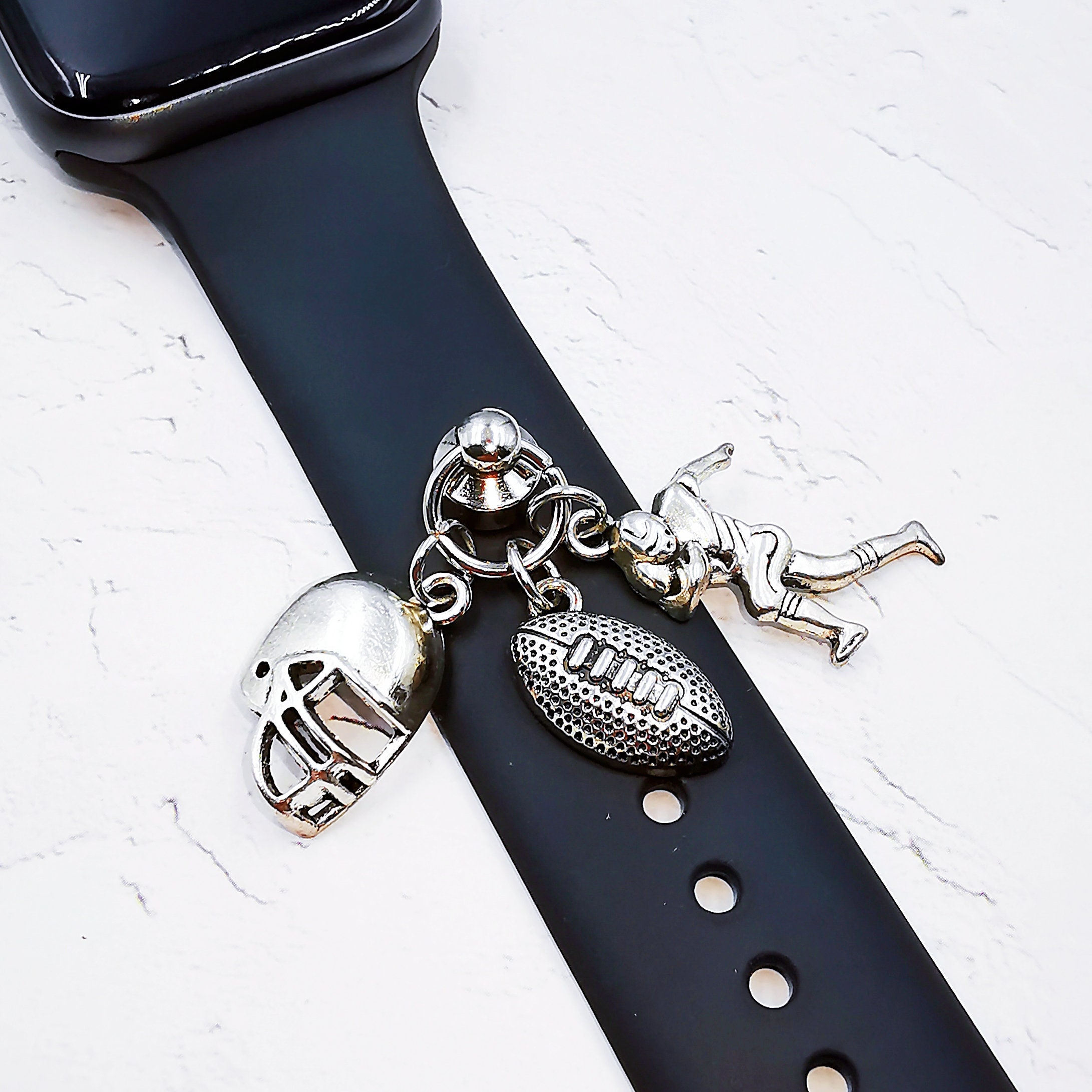 American Football Apple Watch Charm Apple Watch Band Stud Etsy