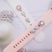 AAA Zircon Stone Stud Apple Watch Charm, Watch Band Buddy Accessory , Watch Bling Decoration, Gift for Her 