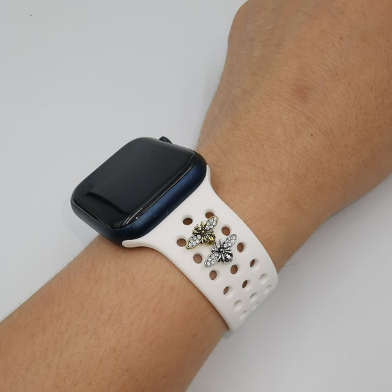 Buy Apple Watch Silicone Band With Honey Bee Charm Stud Online