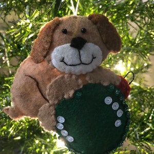 Ornament Dog Felt Christmas Ornament