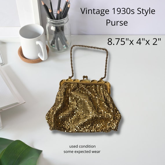 Vintage Gold Chain Mini Purse | Vintage Aesthetic… - image 1