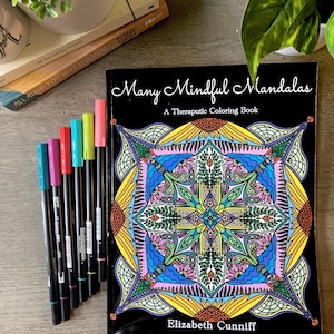 Adult Mandala Coloring Book Paperback | Mandala Coloring Pages | Therapeutic Coloring Book |  Mindful Coloring Book for Adults