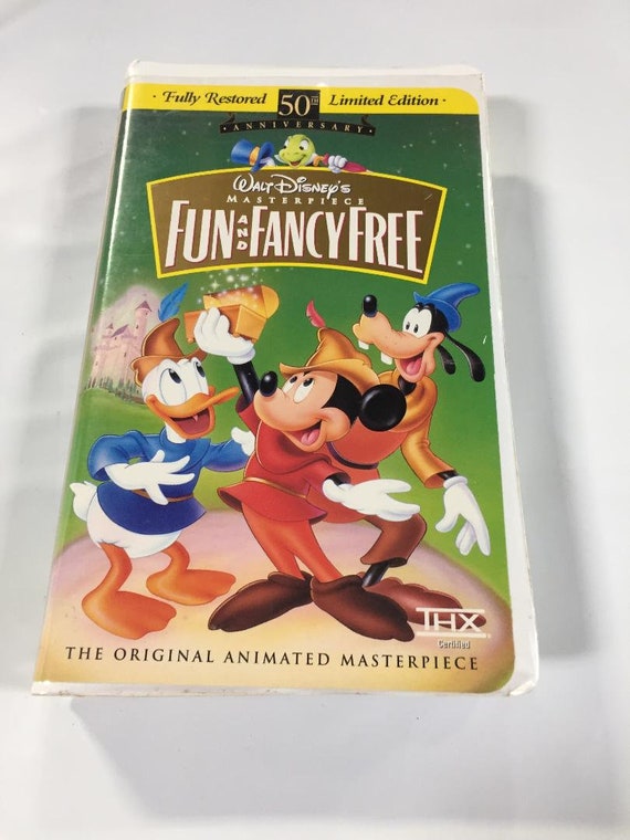Collectible 1947 Walt Disney Fun And Fancy Free Vhs Tape Etsy