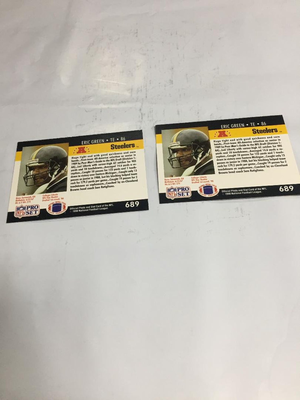 Collectible NFL PRO Set 1990 Draft First Round Eric Green Etsy