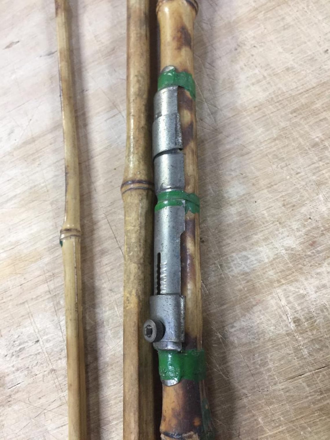 Collectible Vintage Bamboo Fishing Pole 12 Foot Comes Etsy