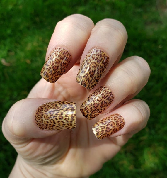 Leopard clearance nail stickers