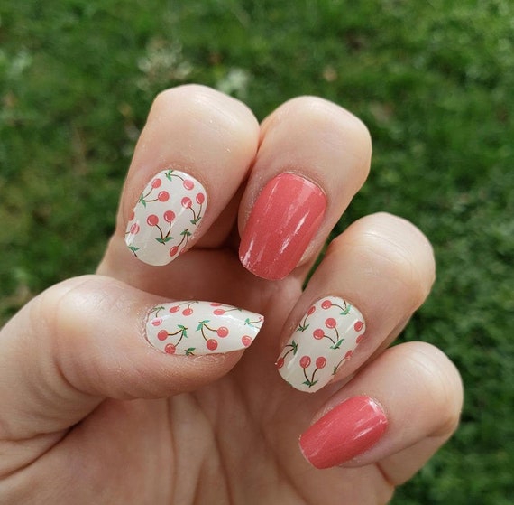 Red clearance nail stickers