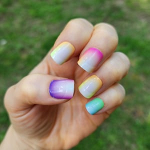 Pink Faded Ombre Nail Wrap, Ombre nail wraps, Pink nail wraps, rainbow nail wrap, Nail wraps, Faded nail sticker, Nail stickers, Nail Polish
