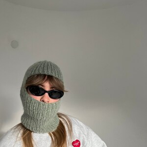 Balaclava englische Strickanleitung „biggibalaclava“PDF Datei - digitaler Download, anfängerfreundliche Anleitung, Sturmhaube selbststricken image 7