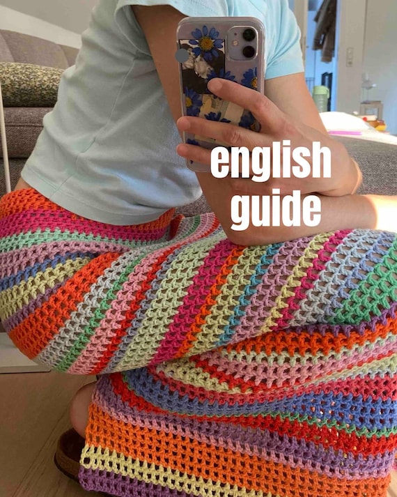 Häkelrock Guide Anleitung Rainbow Crochet Skirt Häkelanleitung, Englische PDF Datei - digitaler Download