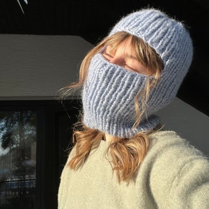 Balaclava englische Strickanleitung „biggibalaclava“PDF Datei - digitaler Download, anfängerfreundliche Anleitung, Sturmhaube selbststricken image 3