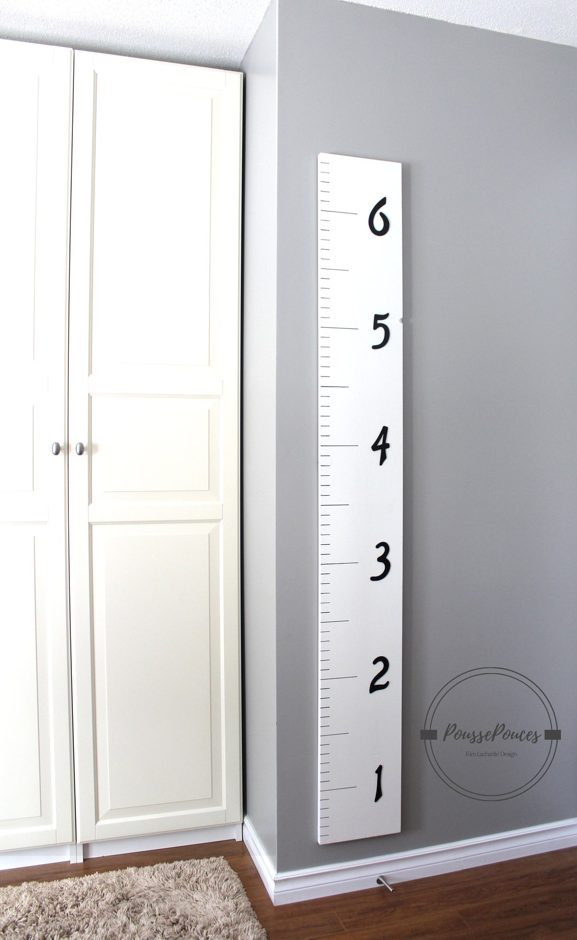 Échelle de croissance bois avec numéro