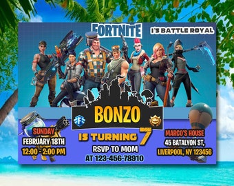 invitations fortnite event fortnite party fortnite invitation fortnite printable fortnite digital - fortnite boogie bomb clipart