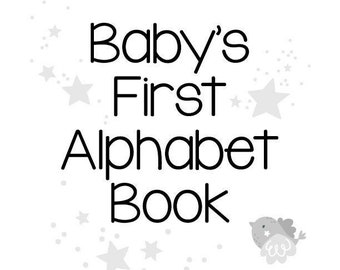 Baby's First Alphabet Book Printable | Baby Shower, Baby Gift, Baby Shower Game