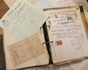 1892 - 1899 公証人用フォルダー文書 フランスのアンティーク手書き、1