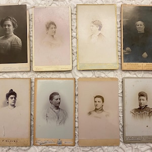 Selection 4: Ladies Carte de Visite CDV, 1860s - 1910s, photo card