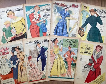 1949 - 1954 Frans Le Petit Echo de La Mode, modetijdschrift, 32 pagina's