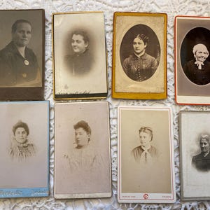 Selection 1: Ladies Carte de Visite CDV, 1860s - 1910s, photo card