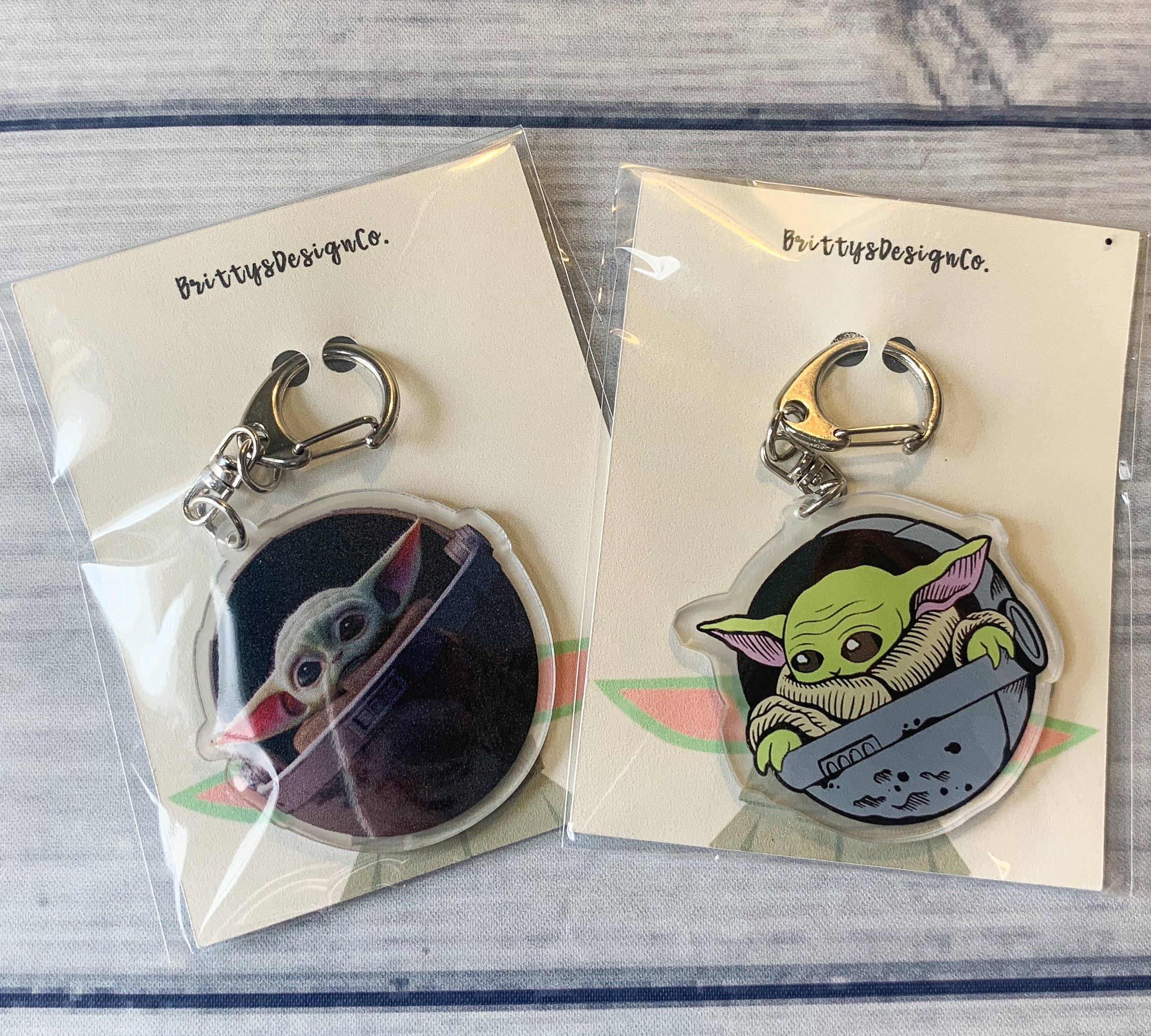 Cute Baby Yoda/Grogu keychain The Mandalorian Star Wars 2 Etsy