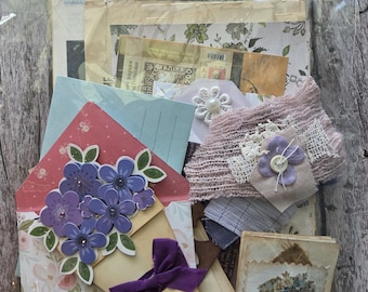 Mixed Media Ephemera Bundle: Junk Journal, Scrapbooking, Collage