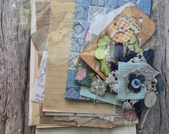 Mixed Media Ephemera Bundle: Junk Journal, Scrapbooking, Collage