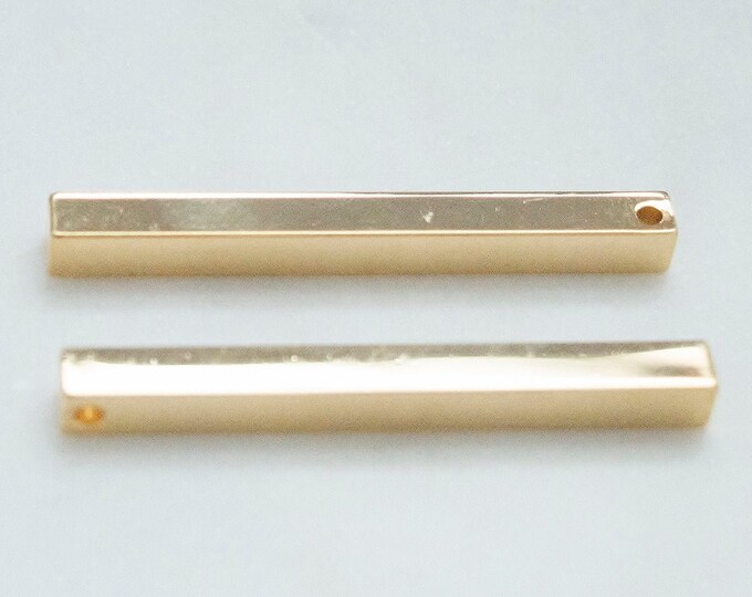 Gold Plated Bar Stamping Blank 50mm X 5mm X 5mm Bar Stamping Etsy