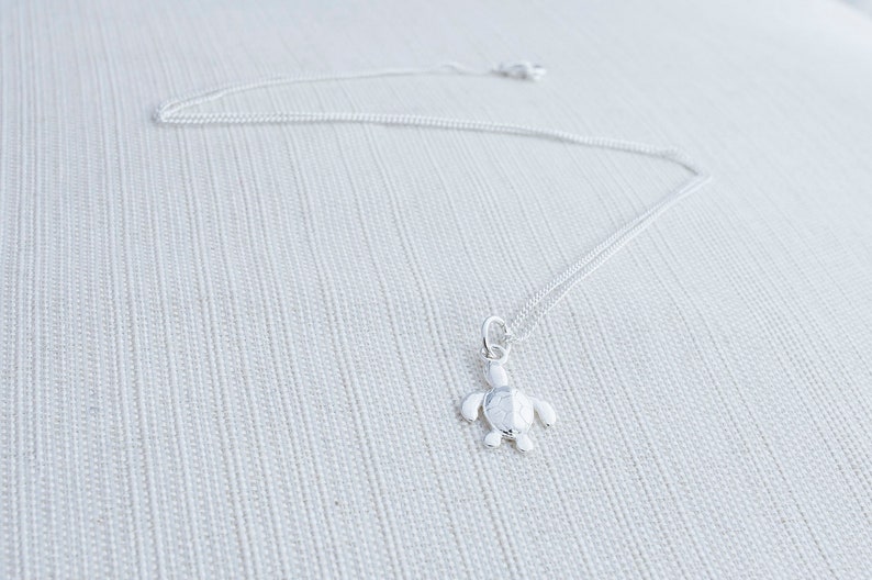 Sterling Silver necklace turtle jewellery turtle necklace Sterling Silver Turtle Necklace