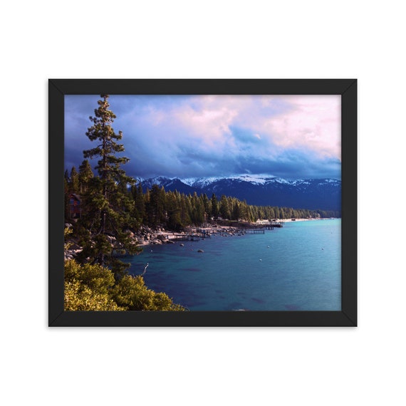Lake Tahoe Nature Framed photo paper poster
