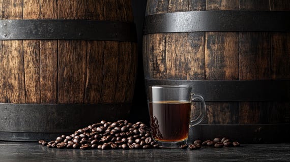 Whiskey Barrel Aged Speciality Coffee Single Origin Guatemala Small Batch Fresh Roasted Whole Bean Espresso Ground