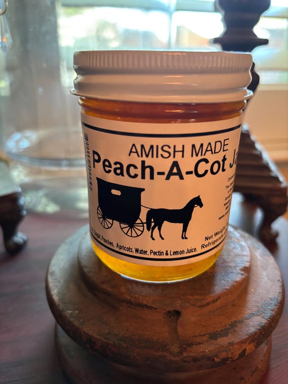 Amish Made Peach Apricot Jam 9 oz