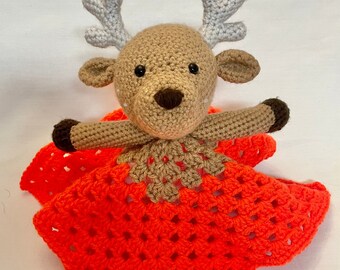 Buck Crochet Lovey | baby shower gift | security blanket | keepsake | hunting |